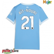 Camiseta Manchester City Rayan Ait-Nouri #21 Primera Equipación para mujer 2026-27 manga corta